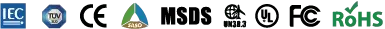 Qualification-IEM-TUV-CE-SASO-MSDS-UN38.3-UL-FC-ROHS