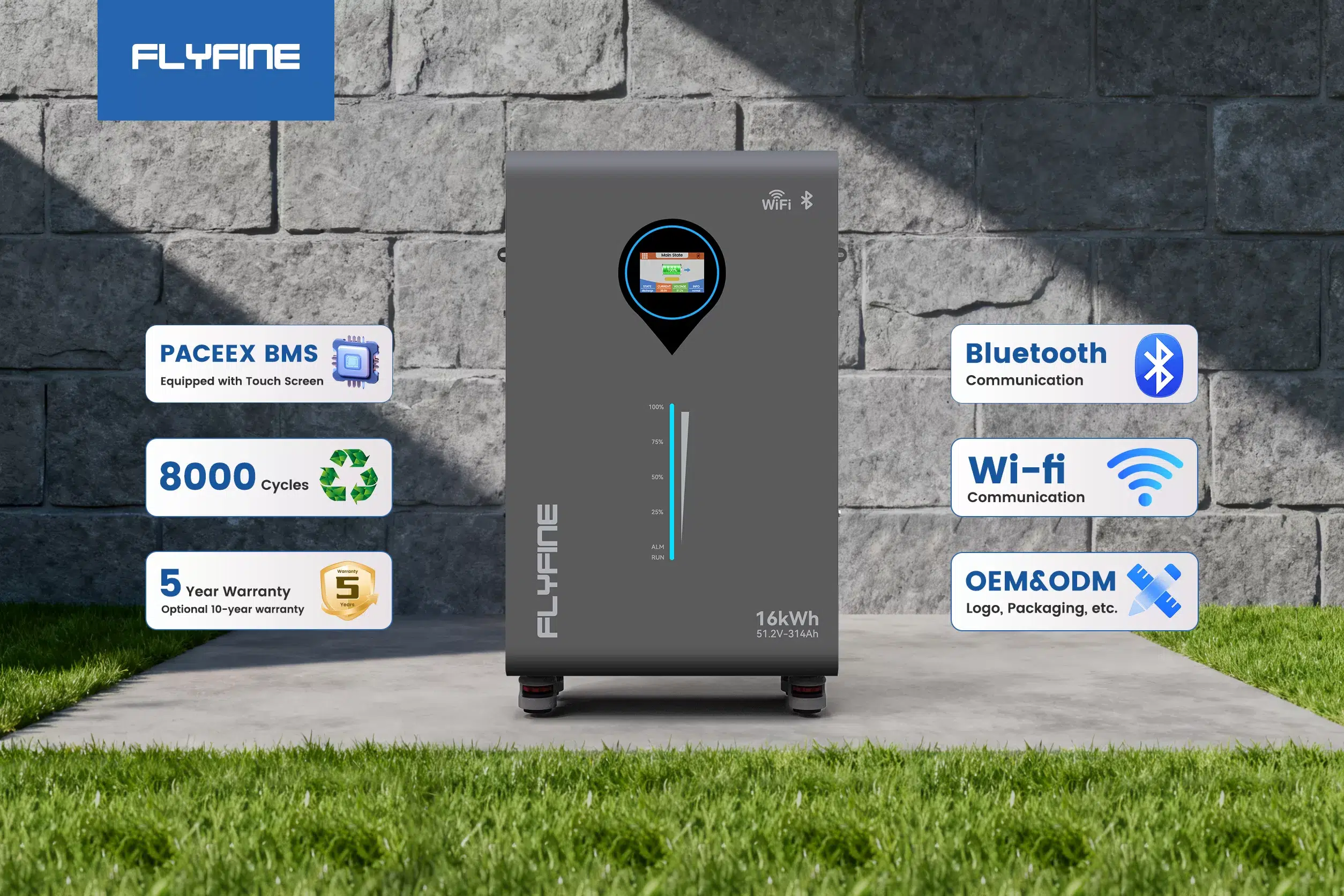 Standing Type LiFePO4 Battery