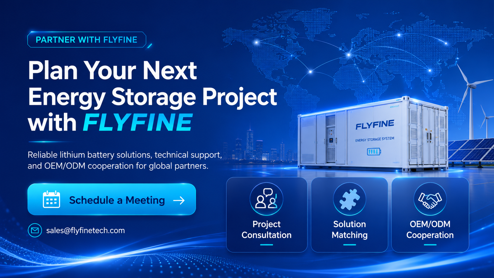 Plan your next energy storage project with FLYFINE
