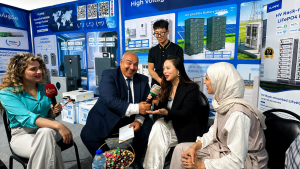 FLYFINE team and partners at Syria Energy Expo 2026 in Damascus