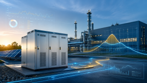 Sistema BESS industrial para reducir picos de demanda y calcular la potencia en kW y la capacidad en kWh