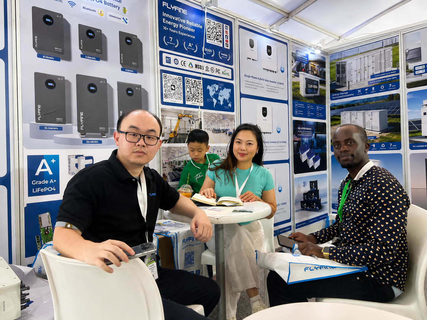 FLYFINE Solar Africa 2026 exhibition invitation Hall 01 Booth 329B