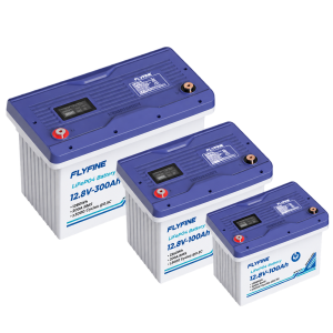 FLYFINE 12.8V ABS case LiFePO4 batteries in 100Ah, 200Ah and 300Ah capacities